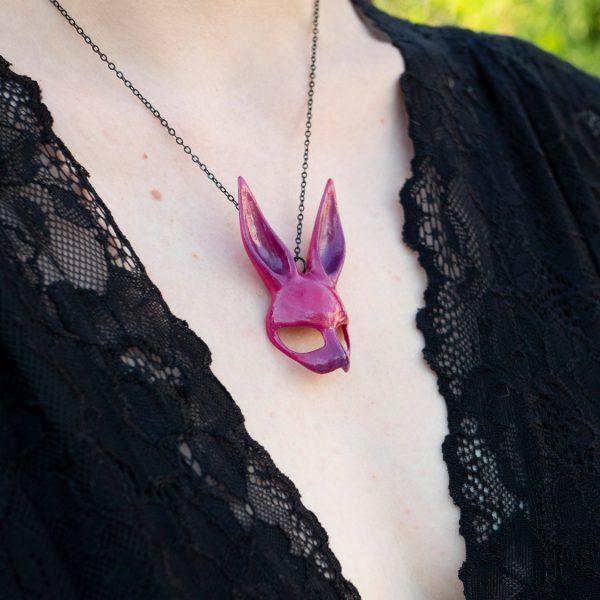 BUNNY Necklace - Fuschia